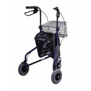 3 Tekerlekli Çantalı Frenli Walker Yürüt - Medikaltec 3 Tekerlekli Çantalı Frenli Walker Yürüteç