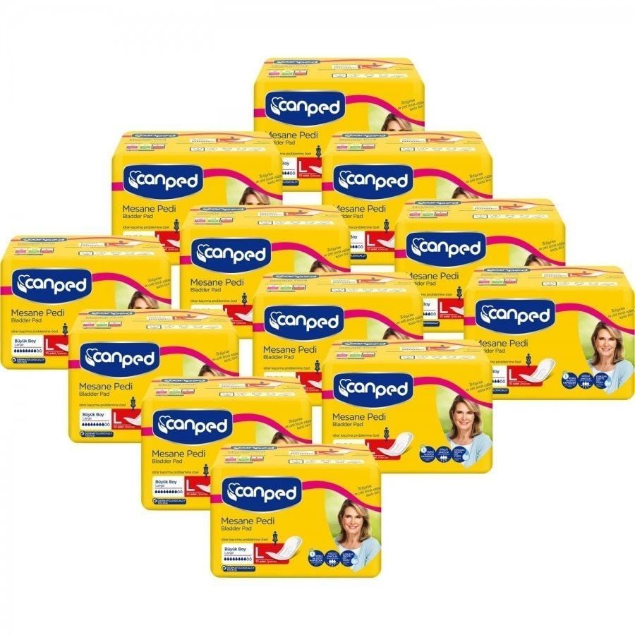 Canped Mesane Pedi Büyük Large 10li 12 P - Medikaltec Canped Mesane Pedi Büyük Large 10li Paket Adet