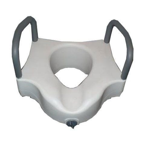 Klozet Yükseltici Kulplu İthal KapaksızK - Medikaltec Klozet Yükseltici Kulplu İthal Kapaksız