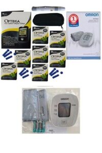 Medikaltec M2 Basi̇c + Optima Kan Şeker Ölçüm Cihazı 7 Kutu Strip Delme Kalemi Taşıma Çantası 300 Lanset Iğne