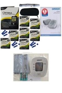 Medikaltec M2 Basi̇c + Optima Kan Şeker Ölçüm Cihazı 7 Kutu Strip Delme Kalemi Taşıma Çantası 300 Lanset Iğne
