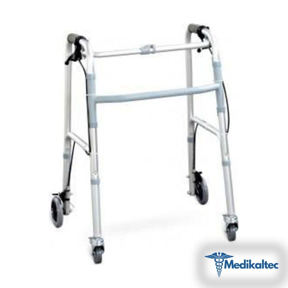 Medikaltec Frenli Walker Tekerlekli Katlanır Walker 4 Tekerlekli Katlanır Yürüteç Medikaltec3175 - Görsel 1 (Ön görünüm)