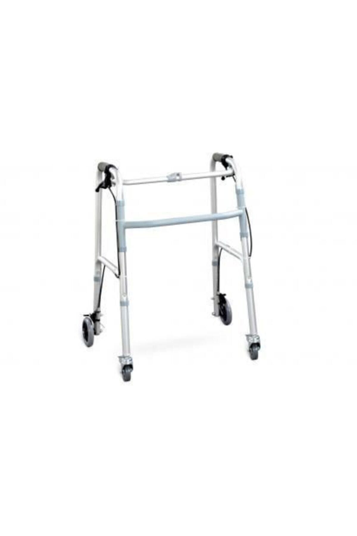 Medikaltec Frenli Walker Tekerlekli Katlanır Walker 4 Tekerlekli Katlanır Yürüteç Medikaltec3175 - Görsel 1 (Ön görünüm)