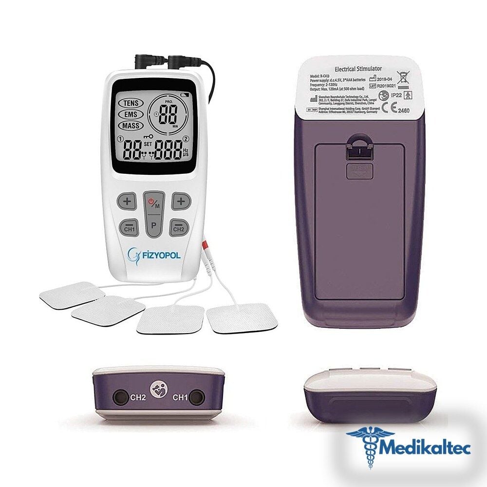 Medikaltec 2 Kanallı 3 Özellikli Dijital Tens Ems Masaj Cihazı Rc-4d Medikaltec4184 - Görsel 1 (Ön görünüm)