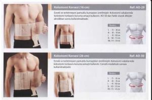 Medikaltec Kolostomi Korsesi 26 Cm | Esnek ve Pamuklu Kumaş Günlük Kullanıma Uygun