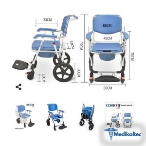 Banyo Ve Tuvalet Özellikli Tekerlekli Sandalye DM-70