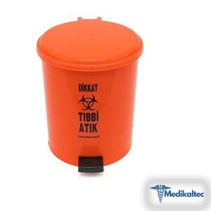 Tıbbi Atık Kovası 40 Litre Pedallı 1 Ade - Medikaltec Tıbbi Atık Kovası Litre Pedallı Medikaltec6554 - Görsel 1 (Ön görünüm)