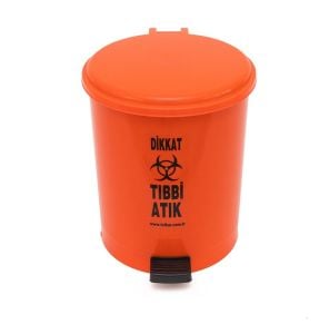 Tıbbi Atık Kovası 40 Litre Pedallı 1 Ade - Medikaltec Tıbbi Atık Kovası Litre Pedallı Medikaltec6554 - Görsel 1 (Ön görünüm)