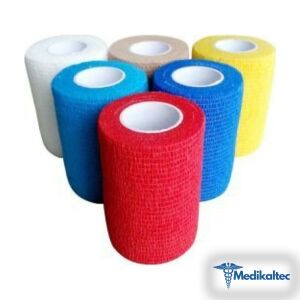 Medikaltec Kendinden Yapışkanlı Bandaj 10cm X 4,5m Sarı Renkte Medikaltec2199 - Görsel 1 (Ön görünüm)