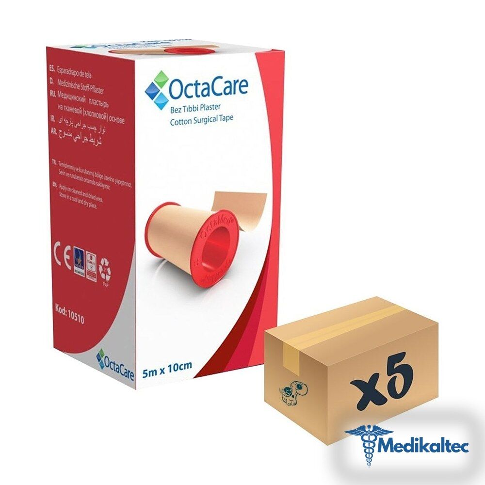 Medikaltec Bez Tıbbi Plaster 5m X 10cm - 5 Adet Medikaltec2202 - Görsel 1 (Ön görünüm)