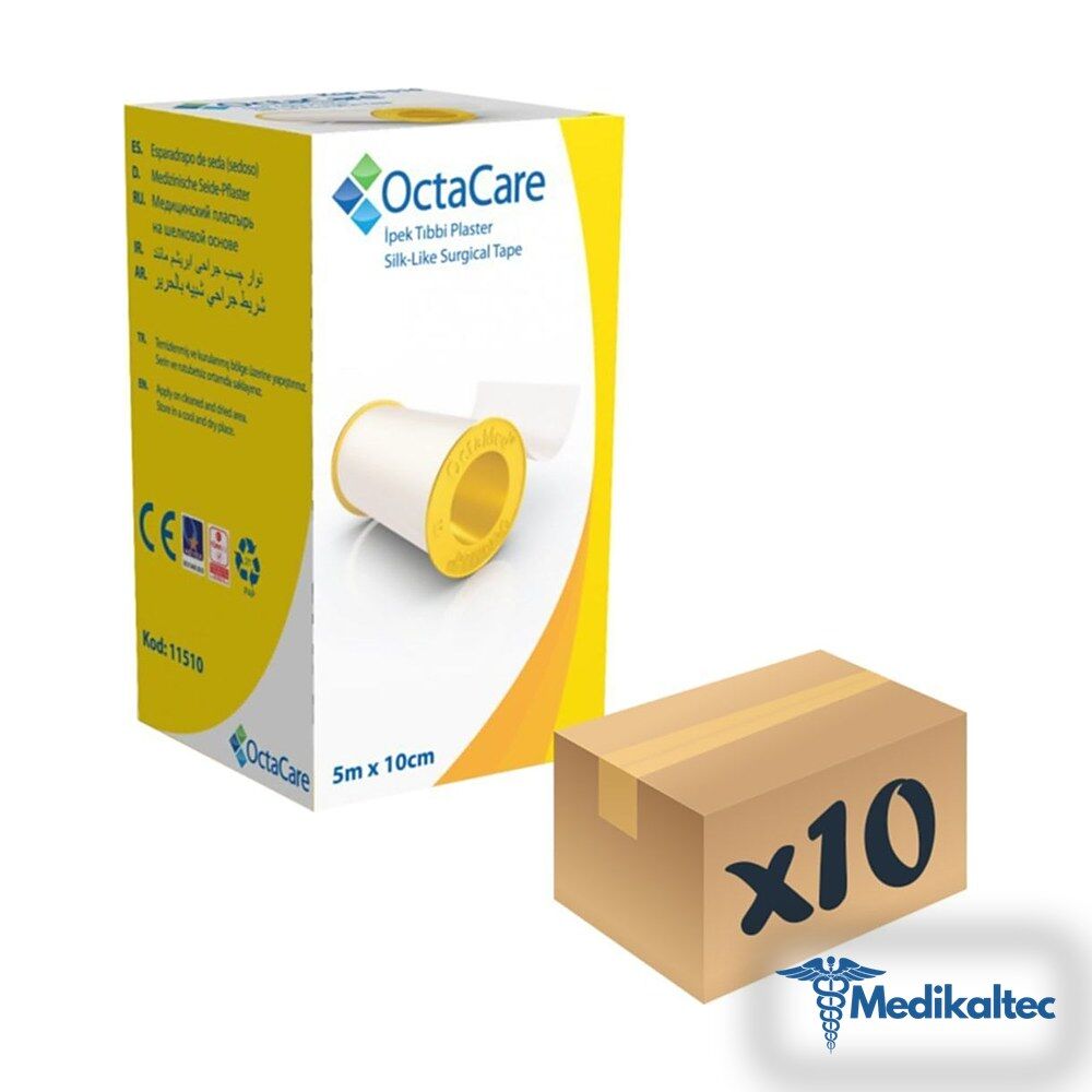 Medikaltec Ipek Tıbbi Plaster 10 Adet 5m X 10cm Medikaltec2210 - Görsel 1 (Ön görünüm)