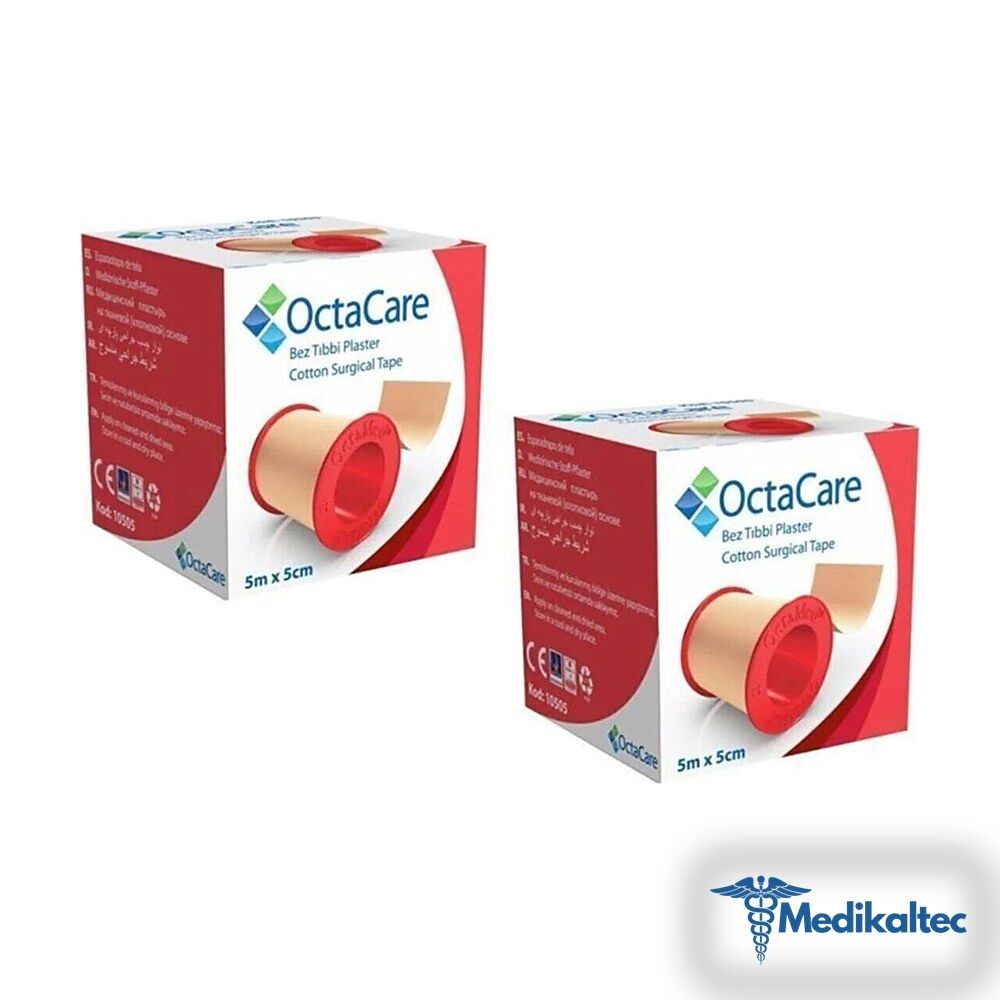Medikaltec Bez Tıbbi Plaster 2 Adet 5m X 5cm Medikaltec2211 - Görsel 1 (Ön görünüm)