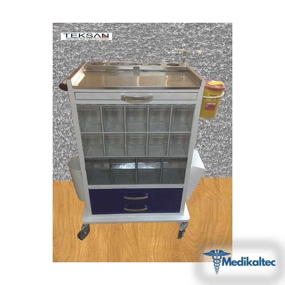 Acil Arabası Çekmece Altta - Medikaltec Acil Arabası Çekmece Altta Medikaltec7772 - Görsel 1 (Ön görünüm)