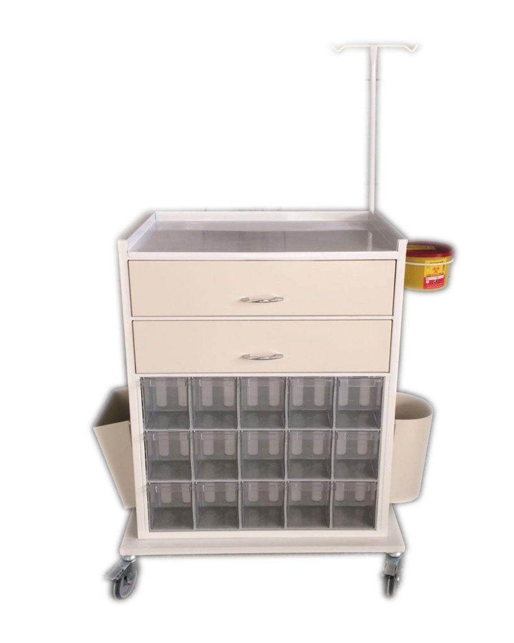 Tedavi Arabası Çekmece Üstte - Medikaltec Tedavi Arabası Çekmece Üstte