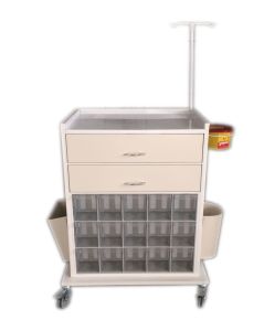 Tedavi Arabası Çekmece Üstte - Medikaltec Tedavi Arabası Çekmece Üstte