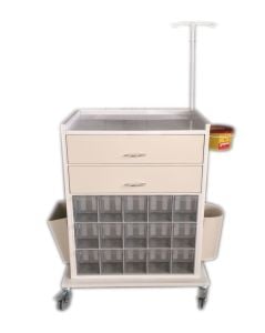 Tedavi Arabası Çekmece Üstte - Medikaltec Tedavi Arabası Çekmece Üstte