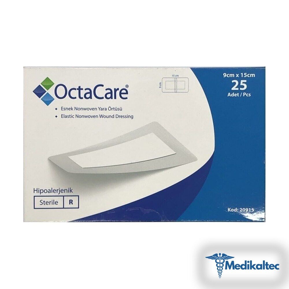 Medikaltec Nonwoven Steril Pedli Esnek Yara Örtüsü 9 cm x 15 cm Tekli Steril Paket 25'li Kutu - Görsel 1
