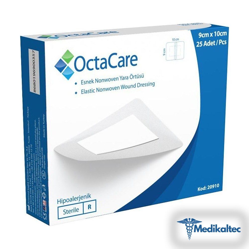 Medikaltec Nonwoven Steril Pedli Esnek Yara Örtüsü 9 cm x 10 cm Tekli Steril Paket 25'li Kutu - Görsel 1