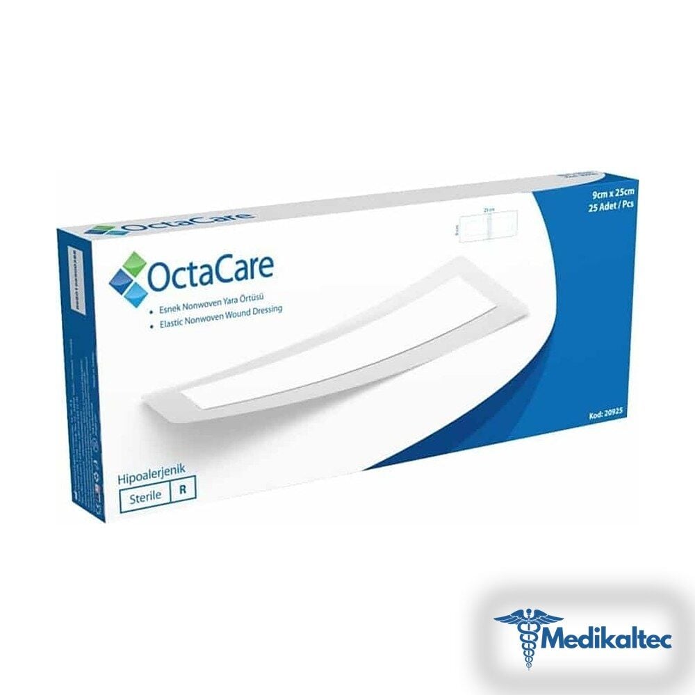 Medikaltec Nonwoven Steril Pedli Esnek Yara Örtüsü 9 cm x 25 cm Tekli Steril Paket 25'li Kutu - Görsel 1