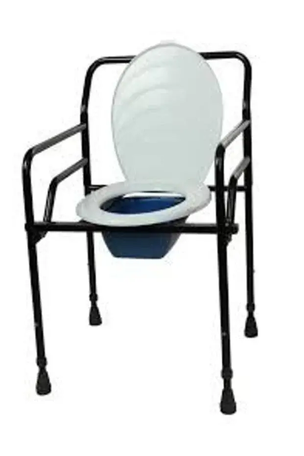 Medikaltec mobil tuvalet banyo sandalyesi ön görünüm
