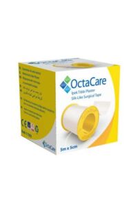 Medikaltec Flaster - 5 m x 5 cm (TEKLİDİ - Medikaltec Flaster - 5 m x 5 cm (TEKLİDİR) Octacare İpek Tıbbi