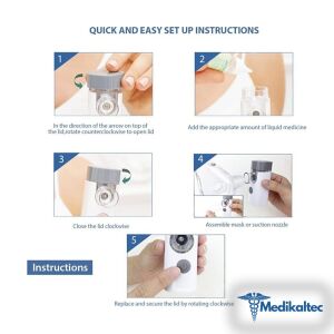 Medikaltec Air Pro 3 El Tipi Mini Mobil Şarjlı Sessiz Mesh Nebülizatör - Görsel 3