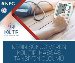 NEC-T3 Kol Tipi Dijital Tansiyon Aleti D - Medikaltec NEC-T3 Kol Tipi Dijital Tansiyon Aleti Medikaltec8918 - Görsel 2 (Ön…