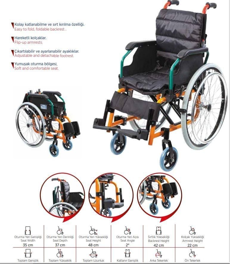 Poylin P980 Çocuk SandalyesiHafif ve taş - Medikaltec Çocuk Sandalyesi