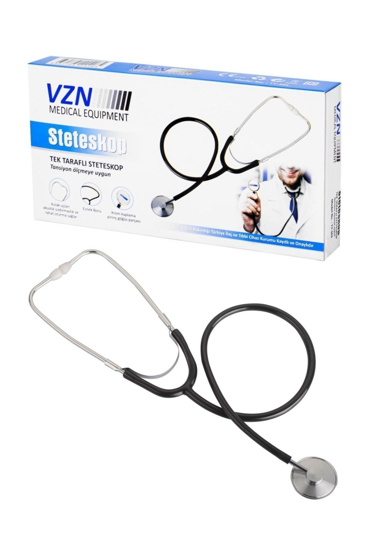 Medikaltec Tek Taraflı Steteskop Ts-s01 Medikaltec4271 - Görsel 1 (Ön görünüm)