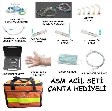 Medikaltec Asm Acil Mudahale Seti Çanta Hediyeli