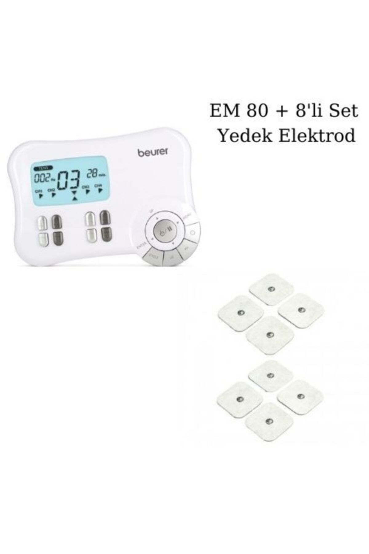 Medikaltec Em 80 Kaslar Için Terapi Masaj Ems Cihazı Ve 8'li Set Yedek Elektrodlar