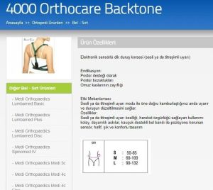 Medikaltec BackTone Duruş Düzeltici Large Beden
