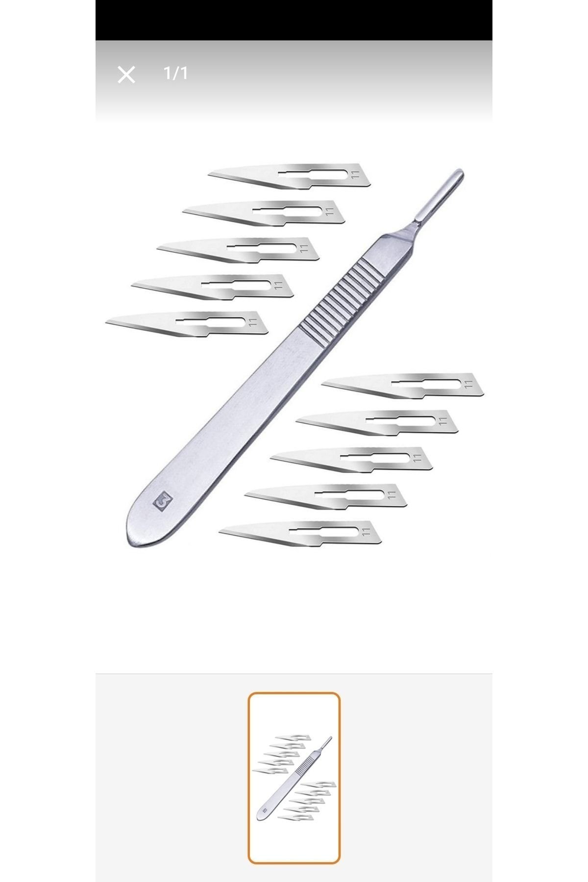 Medikaltec 3 No Bistüri Sapı ( 1 Adet ) Ve 11 No Bistüri Ucu (200 Adet)