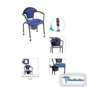 Medikaltec Best Up WC'li Sandalye Hastalar İçin - Görsel 1