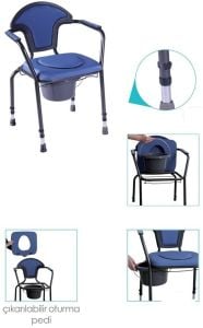 Best Up Wc'li Sandalye Hastalar İçinYuva - Medikaltec Best Up Wc'li Sandalye Hastalar İçin Medikaltec8951 - Görsel 1 (Ön…
