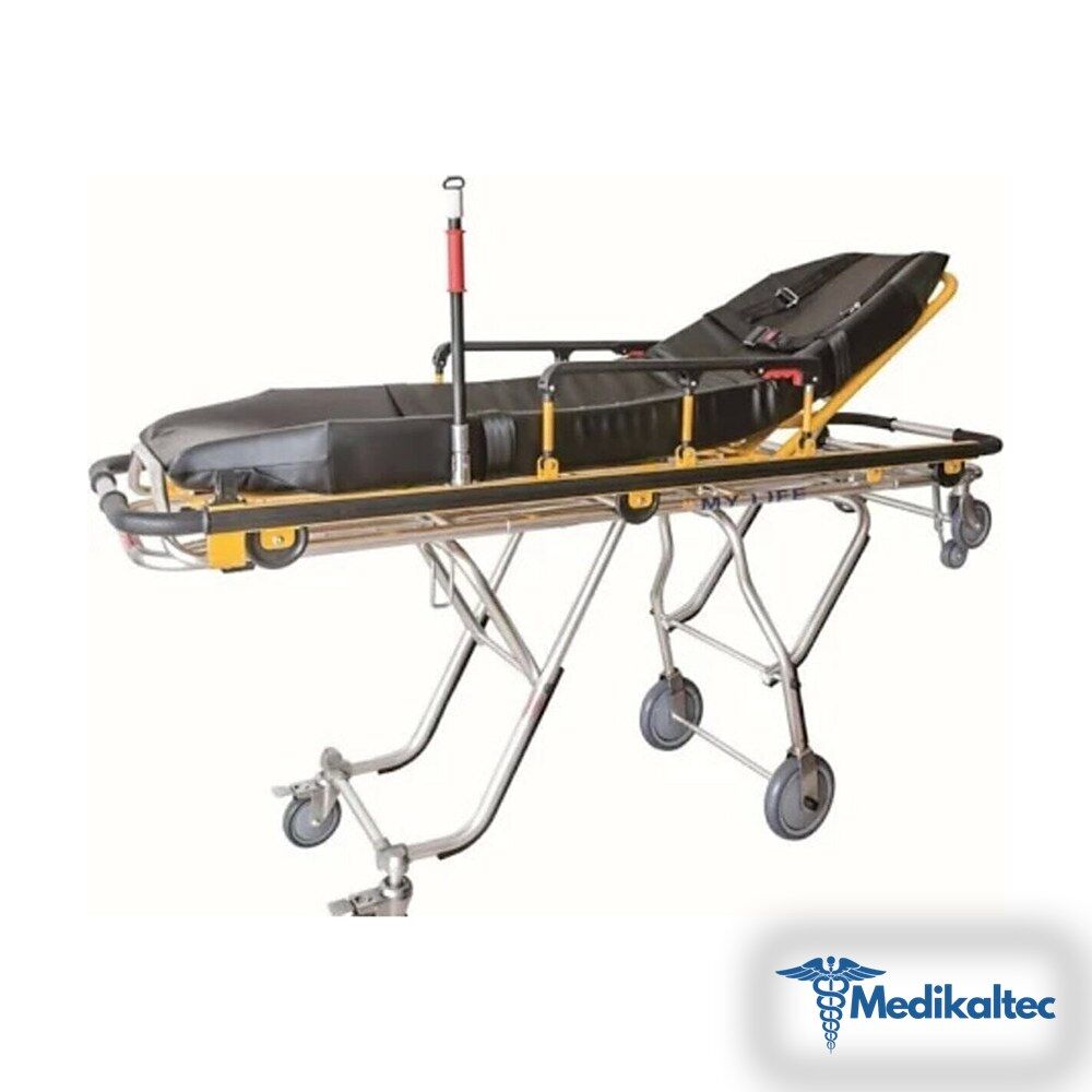 Medikaltec Full Ambulans Sedye Siyah Medikaltec4311 - Görsel 1 (Ön görünüm)