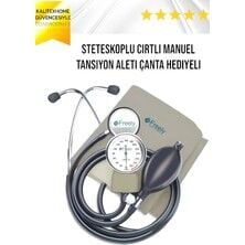 Steteskoplu Cırtlı Manuel Tansiyon Aleti Çanta Hediyeli