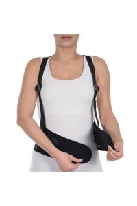 Unisex Siyah Çalışma Korsesi Bel Çevresi 90-120 cm
