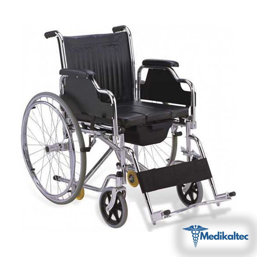 Medikaltec Commode Wheelchair - Wc Ap.tekerlekli Sandalye Medikaltec4326 - Görsel 1 (Ön görünüm)