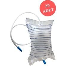 Normal Musluklu İdrar Torbası 2000 ml 25'li Paket