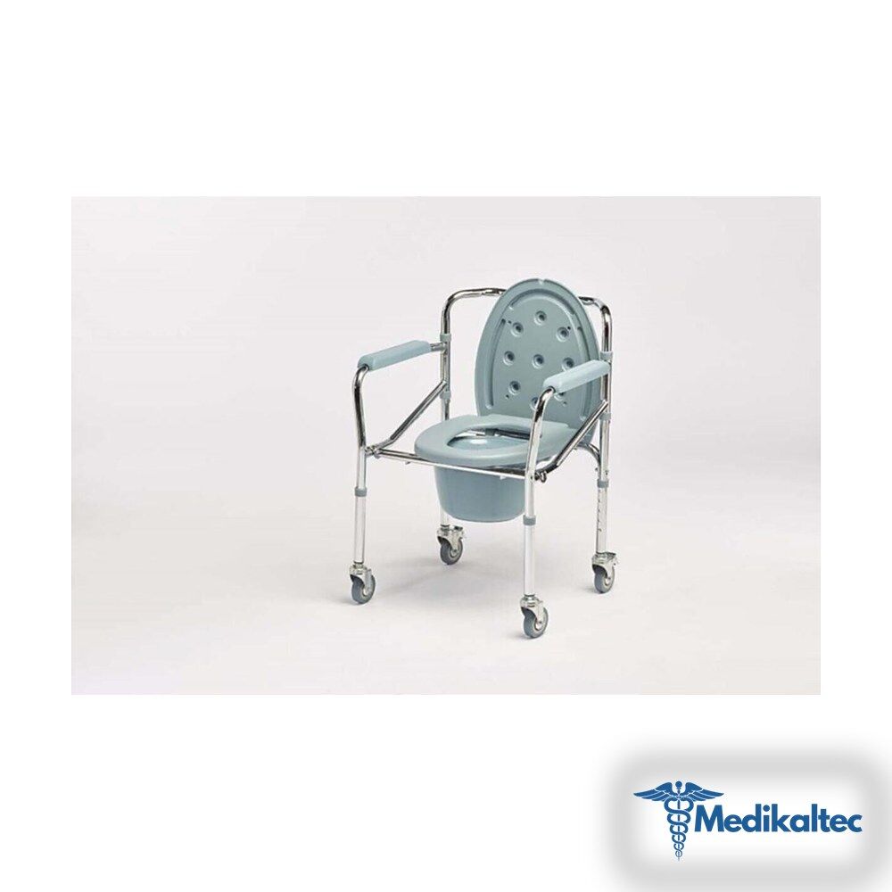 Medikaltec Commode - Tuvalet Yükselticisi-Tekerlekli Medikaltec4335 - Görsel 1 (Ön görünüm)
