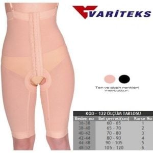 Liposuction korsesi Bel, kalça, ka - Medikaltec Liposuction Korsesi Medikaltec7905 - Görsel 1 (Ön görünüm)