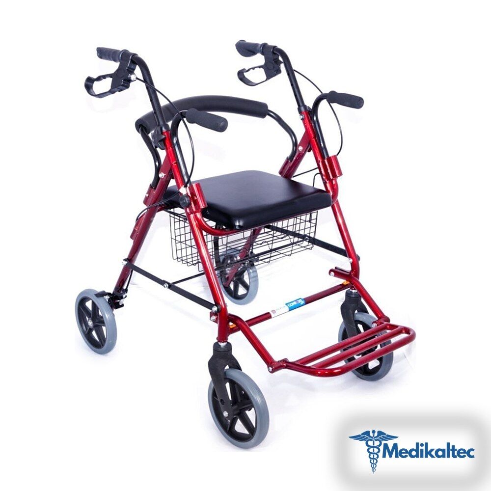 Medikaltec DM9146 Ayak Pedallı Alüminyum Rolatör (Tekerlekli Sandalye Gibi Kullanma İmkanı) - Görsel 1