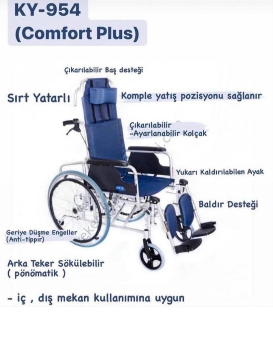 Medikaltec Ky954Lgc46 Sırtı Yatar Ayak (Medikaltec327) - Görsel 1 (Ön görünüm)