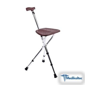 Medikaltec Comfort Plus DM-74 Oturaklı Baston Yüksekliği Ayarlanır - Görsel 1