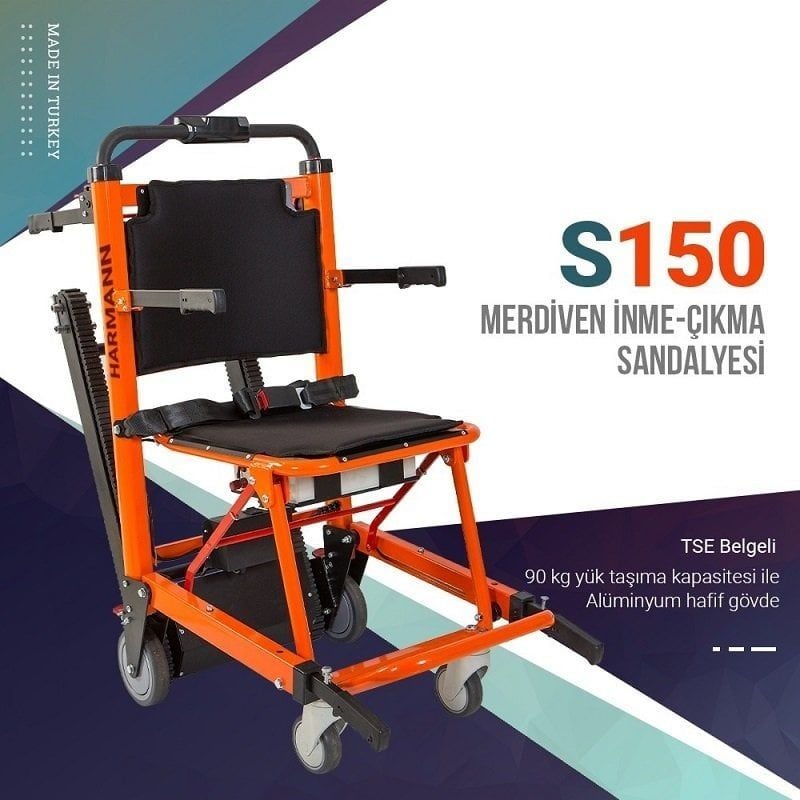 Merdiven İnme - Çıkma - Taşıma Sistemi - Medikaltec Merdiven İnme - Çıkma - Taşıma Sistemi Medikaltec6782 - Görsel 1 (Ön…