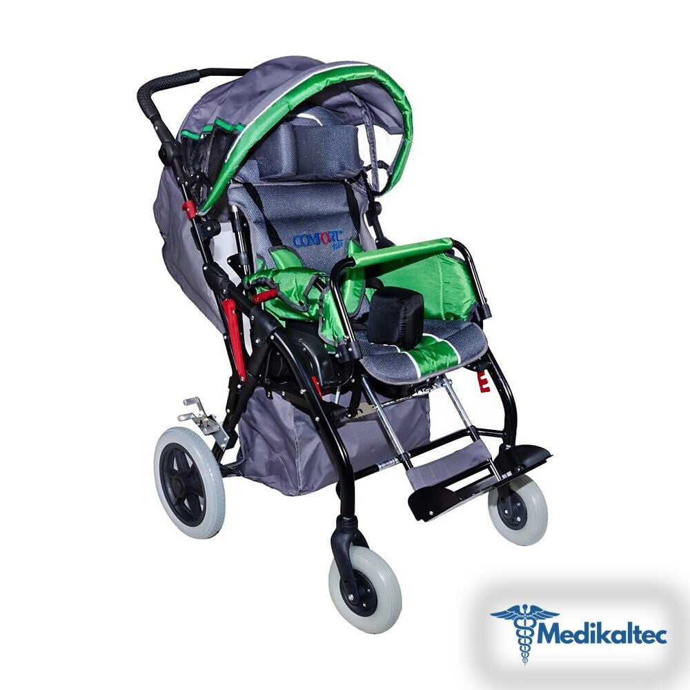 Comfort Plus DM-8001 BUGGY 40 cm Yeşil E - Medikaltec - BUGGY cm Yeşil Engelli Puseti Medikaltec7923 - Görsel 1 (Ön görünüm)