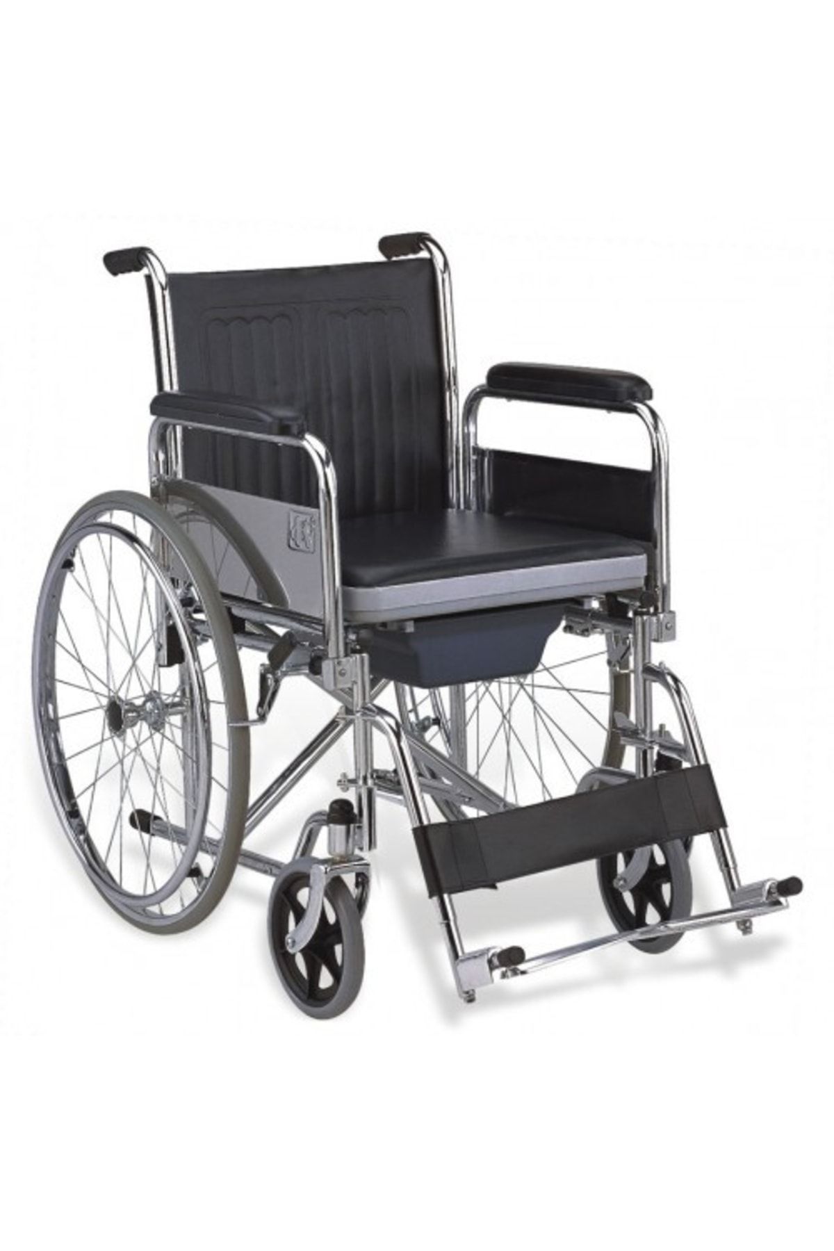 Medikaltec Commode Wheelchair - Wc Ap. Tekerlekli Sandalye Medikaltec4358 - Görsel 1 (Ön görünüm)