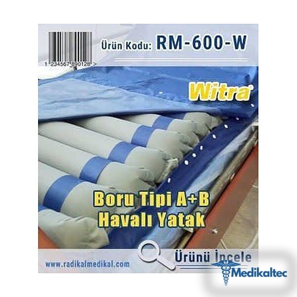 Medikaltec A+B Ventilasyonlu Boru Tipi Havalı Yatak Özel Çarşaf Hediyeli - Görsel 1
