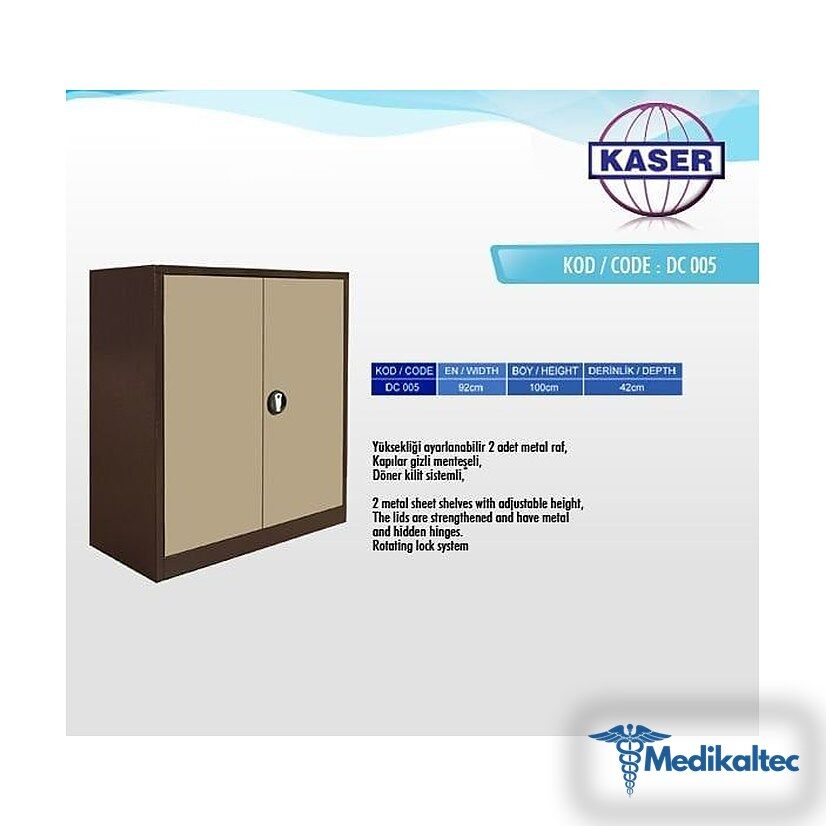 Medikaltec Dosya Dolabı Çelik Dolap DC 005 Medikaltec5384 - Görsel 1 (Ön görünüm)